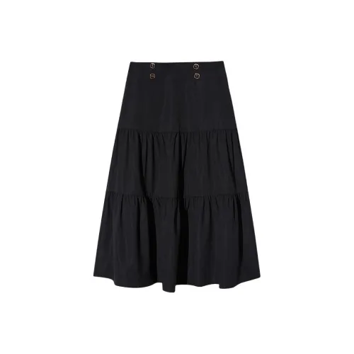 YINER GoodLand Casual Long Skirts Women's Black