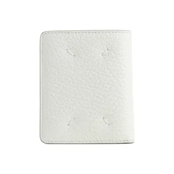 Maison Margiela Grain Cow Leather Wallet Women's White
