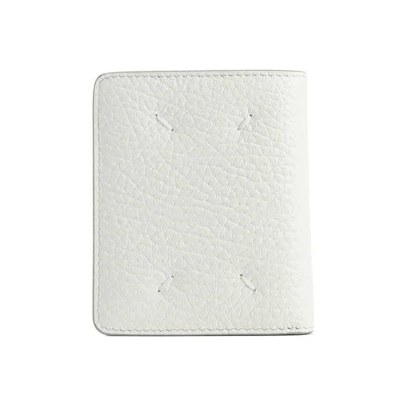 Maison Margiela Grain Cow Leather Wallet Women's White-0