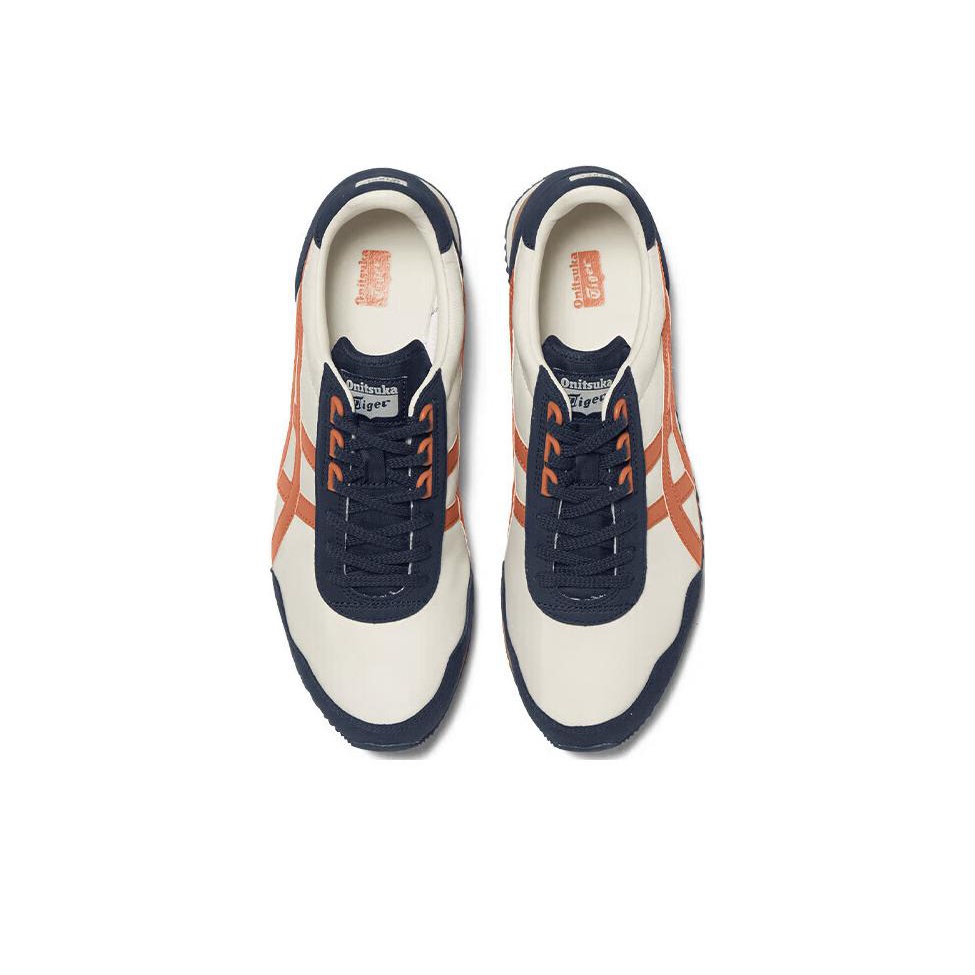 Onitsuka Tiger Dualio Marathon White Navy Orange Black Orange US M 9.5 Cheap Rcj Jordan Outlet