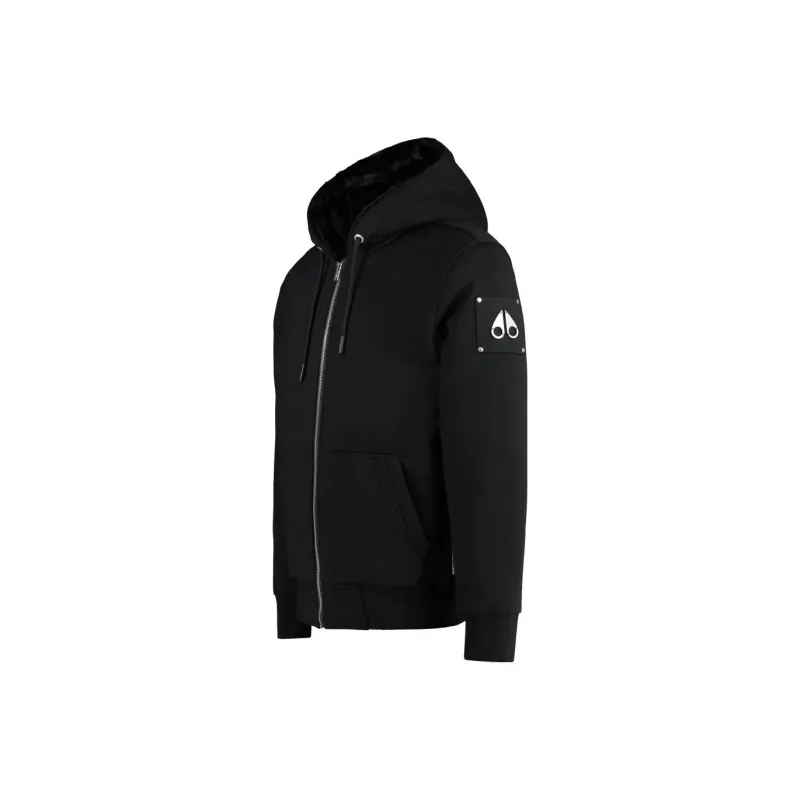 Moose Knuckles Logo Plaque Drawstring Zipped Hoodie-2