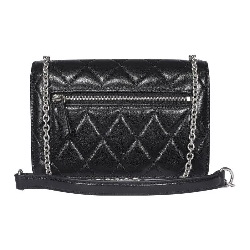 Mulberry Darley Quilting Shimmer Calfskin Shoulder Bag Crossbody Bag Regular Women's Black-3