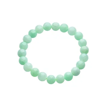 Linguanying Bean Type Round Bead Jadeite Bracelet Women's