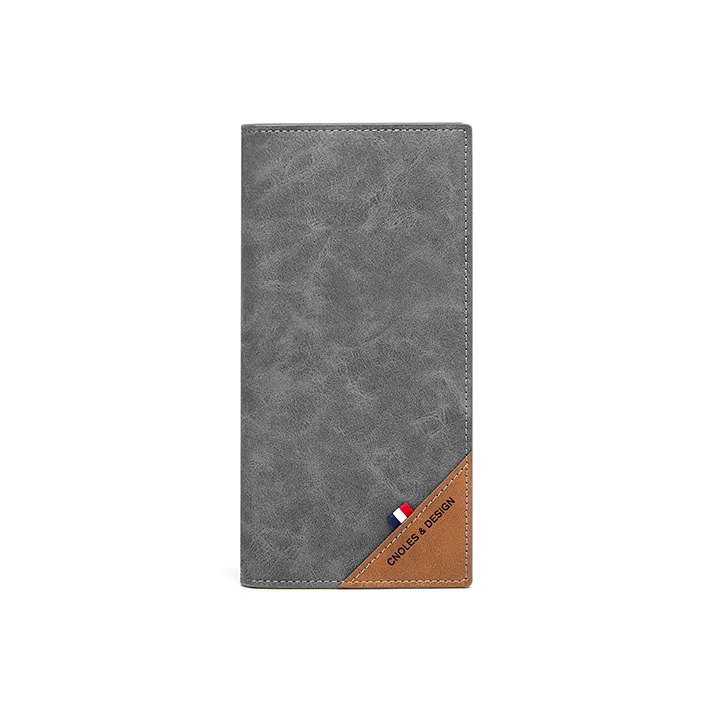 CNOLES Cow Leather Wallet Regular Men's Dreamy Gray-1