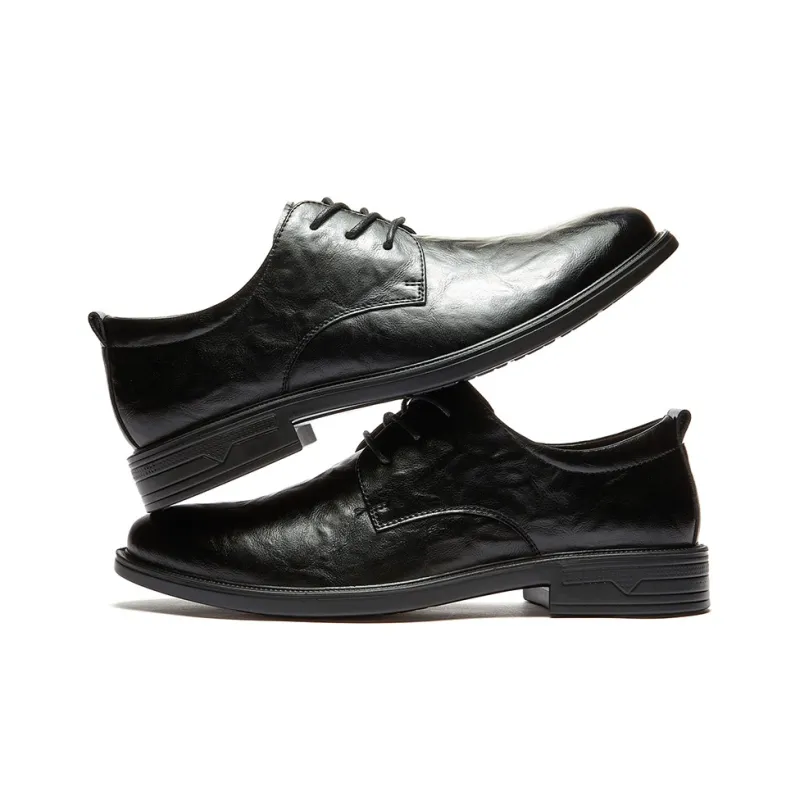 Jeep Dress Shoes Men Low Top Black-5