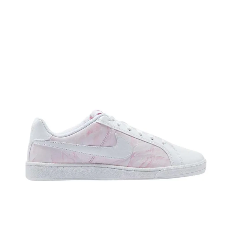 Nike Court Royale Anti Slip Wear Resistant Low Top Skateboard Shoes Women's Pink White-1