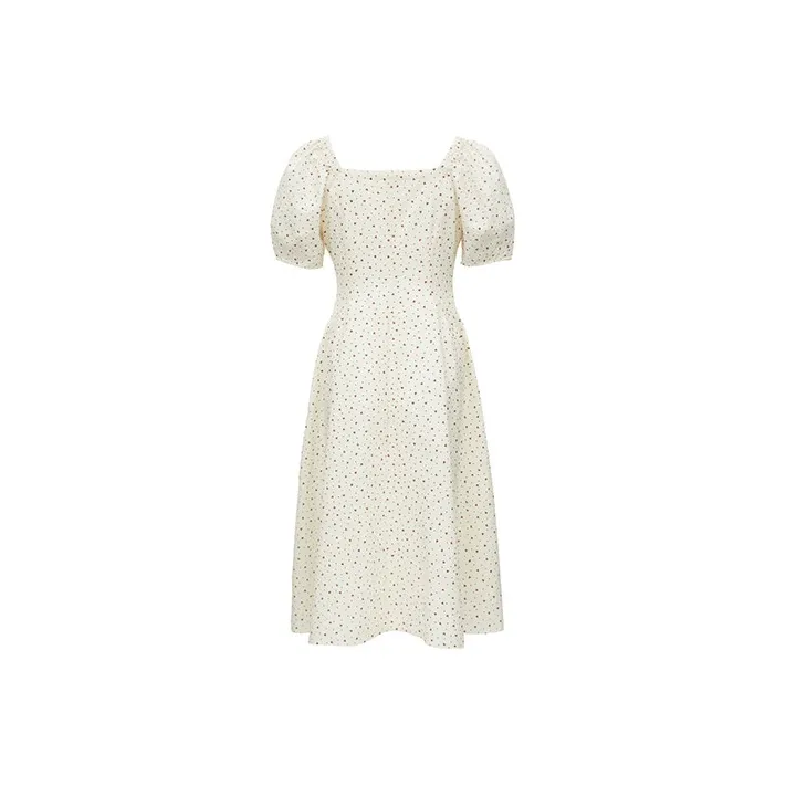 ONLY Short-Sleeved Dresses Women's Taylor Print White Base TAYLOR AOP WHITE BASE-1