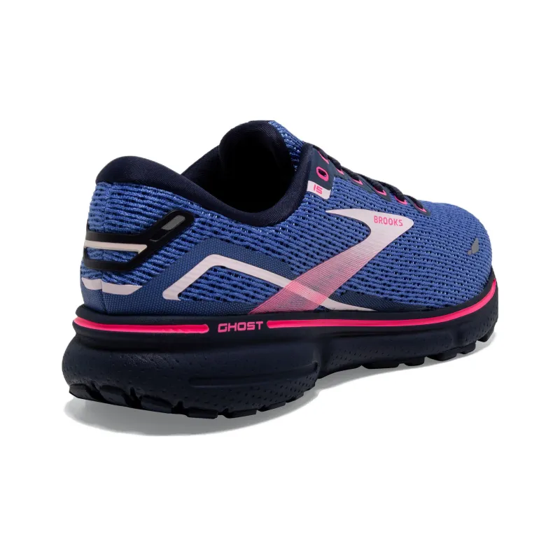 Brooks Women's Ghost 15 'Blue Peacoat Pink'-3