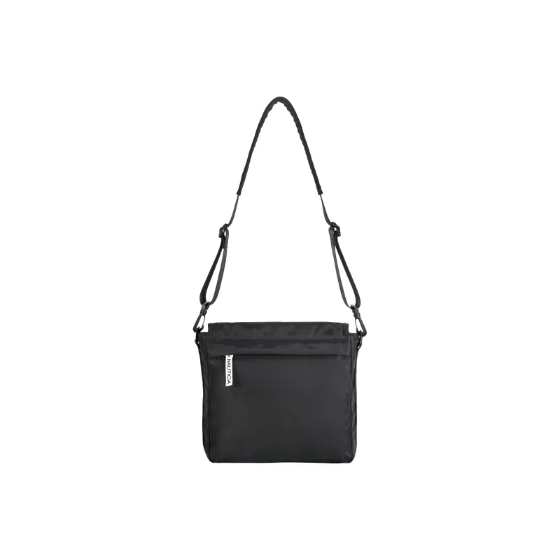 NAUTICA Nylon Shoulder Bag Crossbody Bag Regular Unisex Black/Royal Blue-3