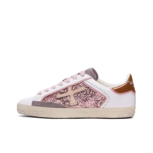 PREMIATA Steven Low-Top Skateboard Shoes Women's White/Pink