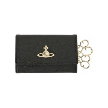 Vivienne Westwood Leather Key Pouch Regular Women's Black
