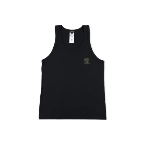 VERSACE Tank Tops Men Black