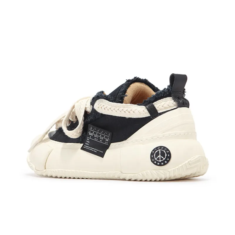 VESSEL G.O.P. 2.0 MARSHMALLOW Lows Durable Breathable Low Top Canvas Shoes Unisex Black-3