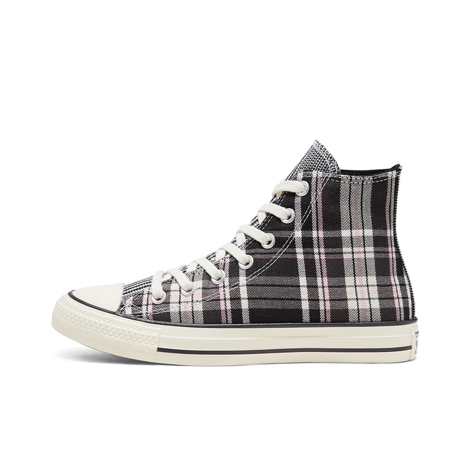 Converse Women s Chuck Taylor All Star High Mix and Match Black Pink Plaid POIZON