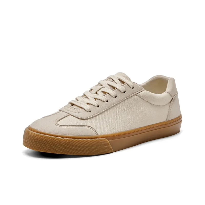 Rockfish Waterproof Collection Waterproof And Breathable Coverage Low Top German Army Canvas Shoes Unisex Rice Caramel-1