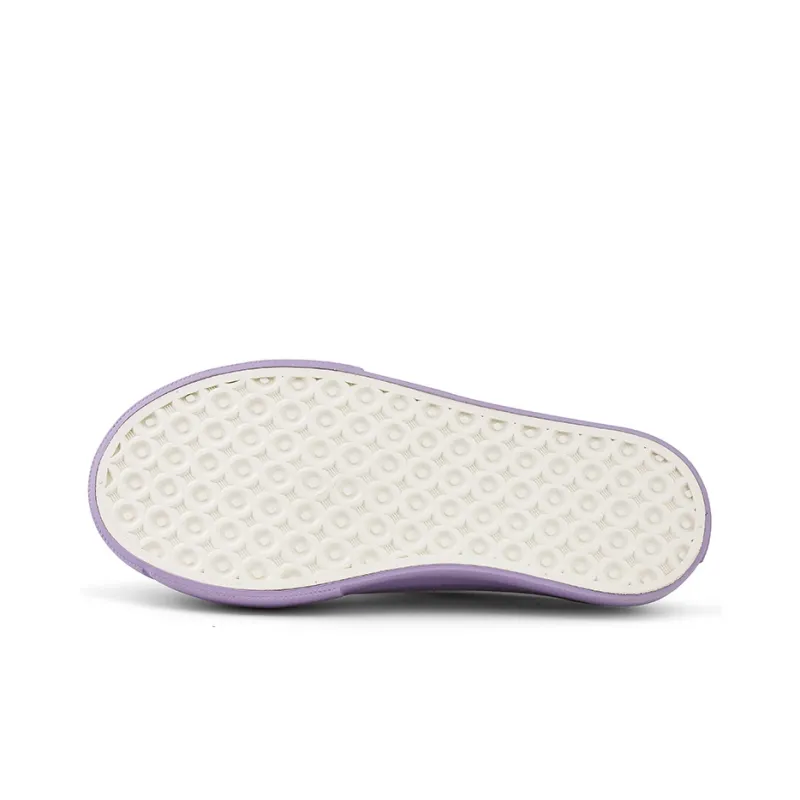 WARRIOR Canvas Shoes Women's Low Top White/Purple-4