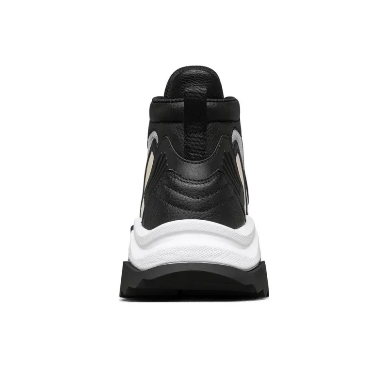 Skechers Block Chunky Sneakers Women's High Top White/Black-3