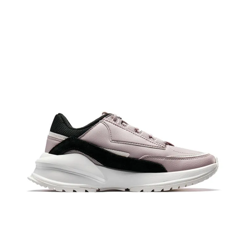XTEP Chunky Sneakers Women's Low Top Pink/Red-1
