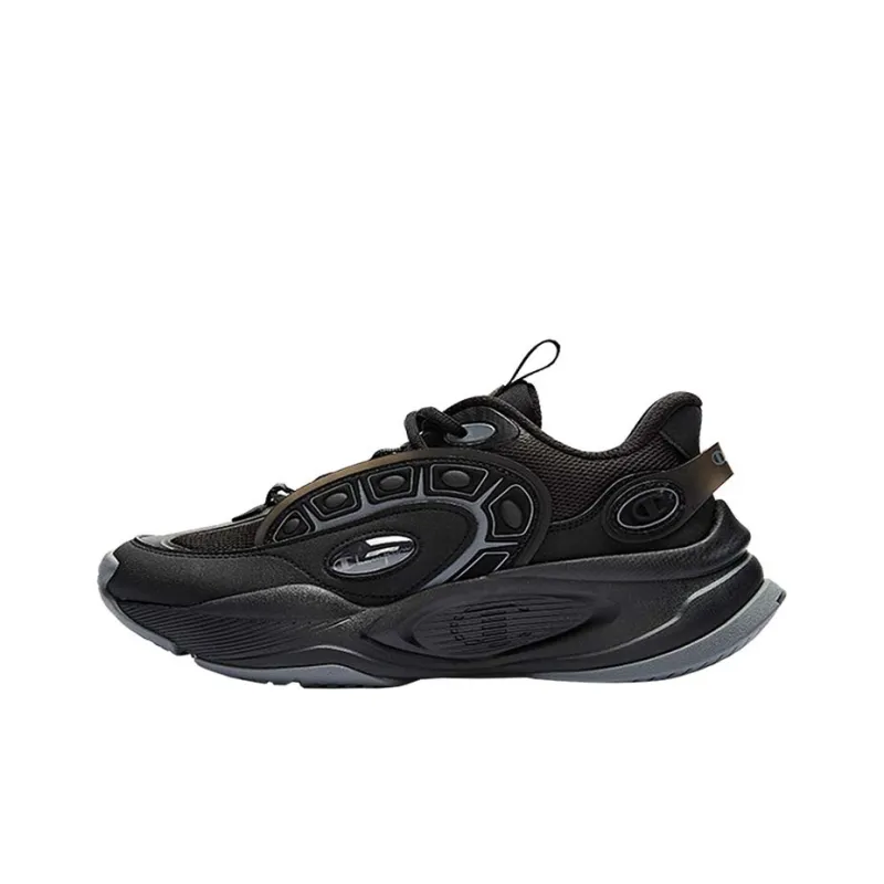 Champion Anti Slip Wear Resistant Low Top Chunky Sneakers Women's Black-0