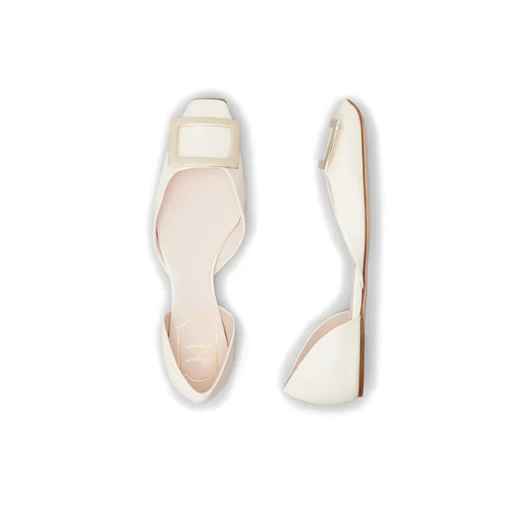 Roger Vivier Trompette Dorsay Women's Casual Shoes Women's White-2