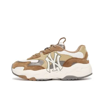 MLB Big Ball Chunky Lite SD Cushioning Anti Slip And Wear Resistant Low Top Chunky Sneakers Unisex Brown