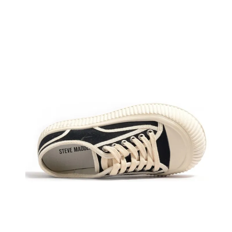 STEVE MADDEN Platform Canvas Shoes Height Increasing Wear-Resistant Breathable Low-Top Canvas Shoes Women's-3
