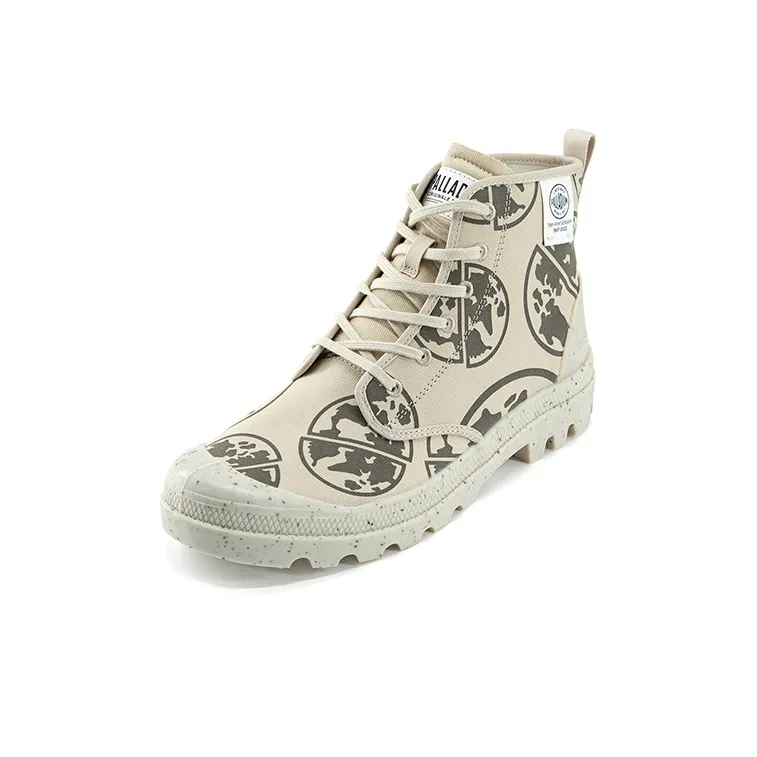 Palladium Pampa Canvas Shoes Unisex High Top Earth Sand Tone-1