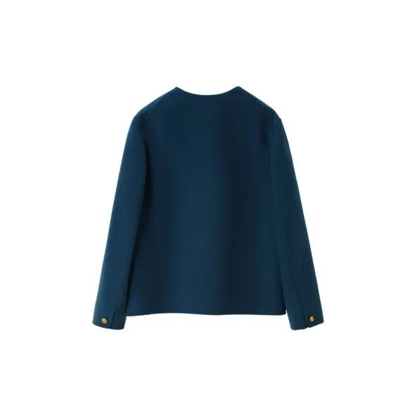 OVV Cropped Coats Women's Medium Blue B1-1