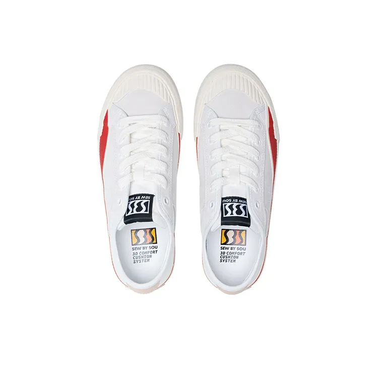 SEW BY SOU NFS Series NFS Collection Anti Slip And Wear Resistant Breathable Cushioning Canvas Shoes Unisex White-2