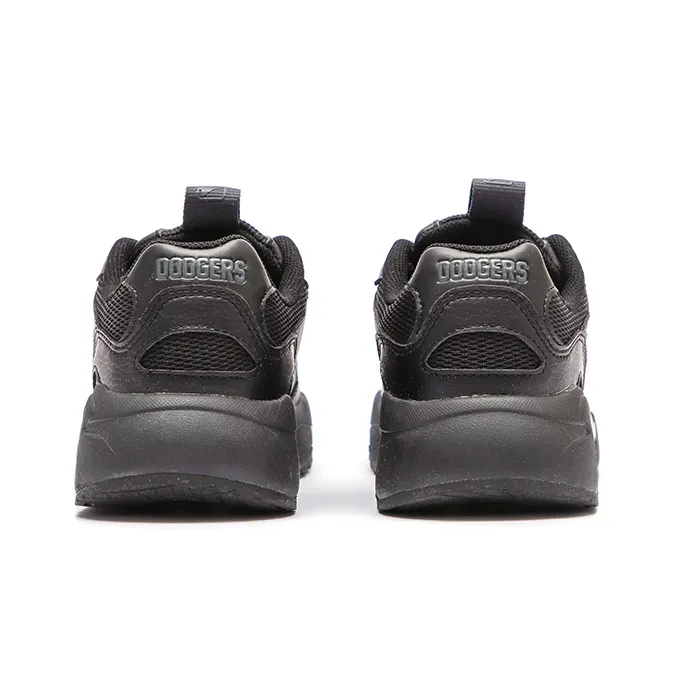 MLB Big Ball Chunky Wear Resistant Height Increasing Low Top Chunky Sneakers Unisex Black-3