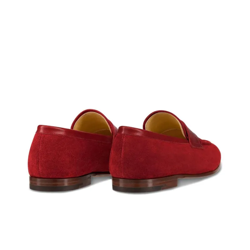 LOUIS VUITTON Saint-Georges Casual Shoes Men's Red-2