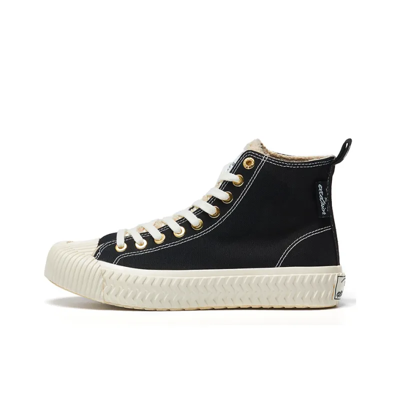 Excelsior Canvas Shoes Unisex High Top Classic Black-0