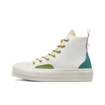 Chuck Taylor All Star Women's Converse Lift Platform High 'Colorblock Overlay Algae Coast' Women's
