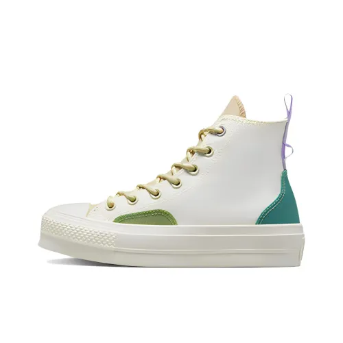 Converse Chuck Taylor All Star Women's Lift Platform High 'Colorblock Overlay - Algae Coast'