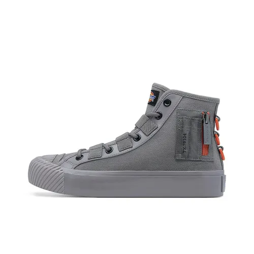 Dickies Canvas Shoes Unisex High-Top Gray