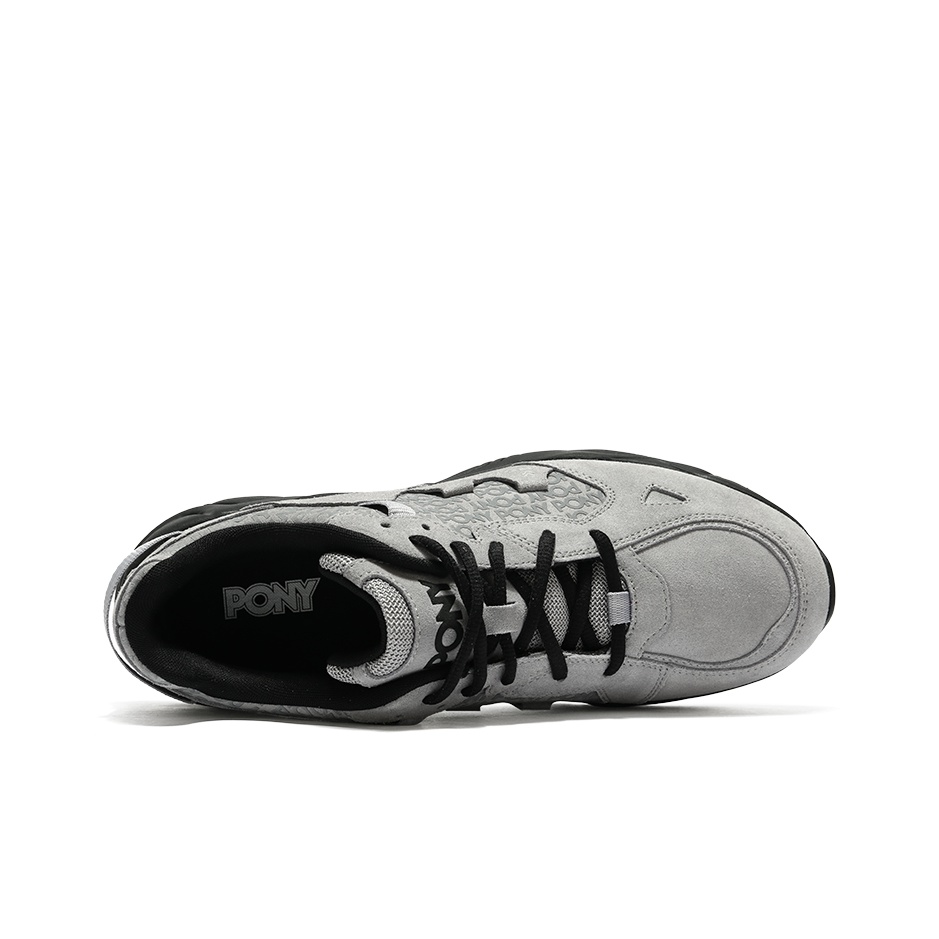 Pony Chunky Sneakers Men Low-Top Gray - POIZON