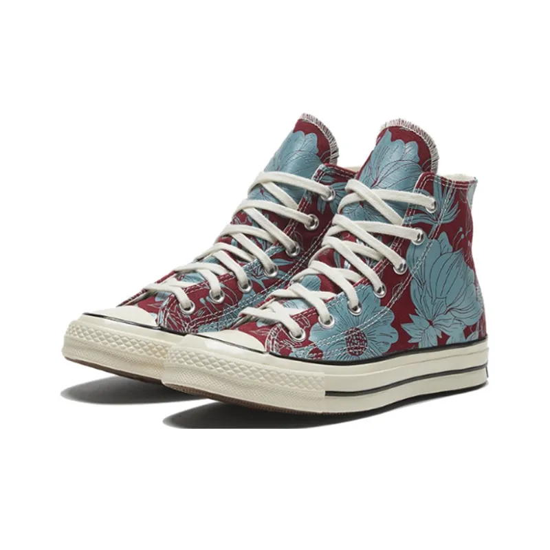 Converse Chuck Taylor All Star 1970s Red Blue Floral Sneakers 'Red Blue' Women's-2