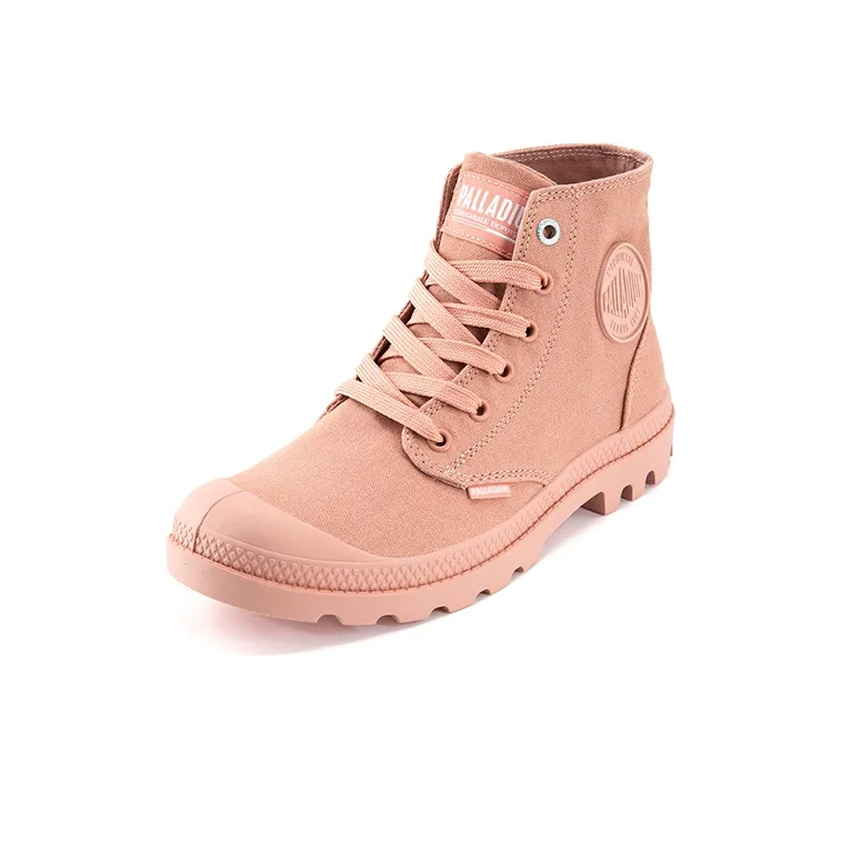 Palladium Mono Chrome Anti-Slip And Wear-Resistant Breathable High-Top Canvas Shoes Unisex Clay Red-1