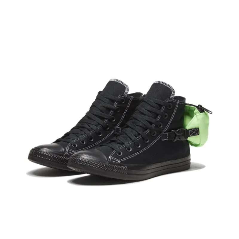 Converse Chuck Taylor All Star Buckle Up High 'Black Ghost Green'-2