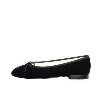 CHANEL Flat Shoes Women's Black