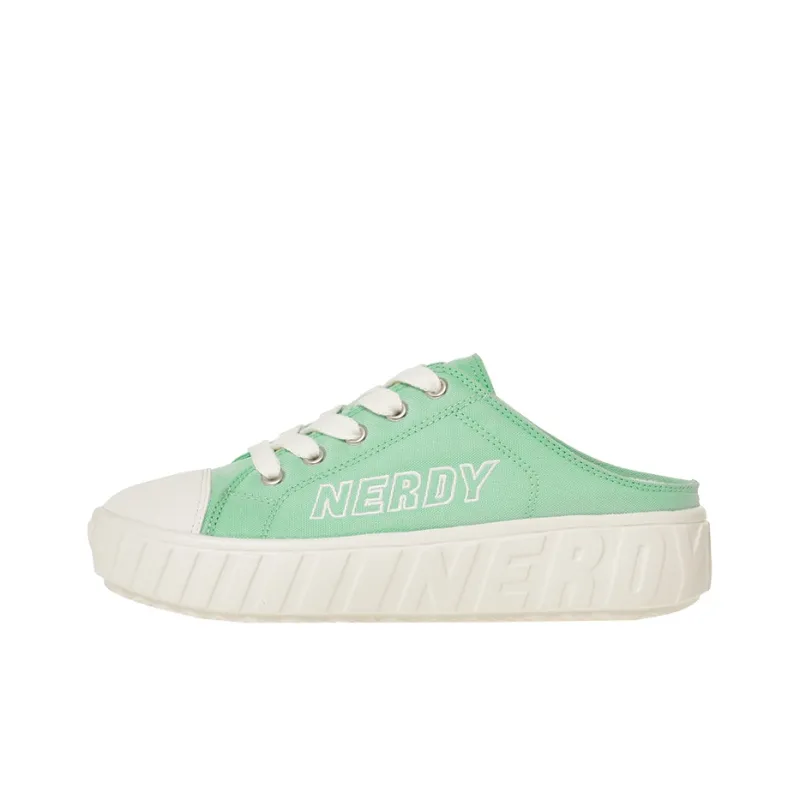 Nerdy Canvas Shoes Unisex Low-Top Pink-0