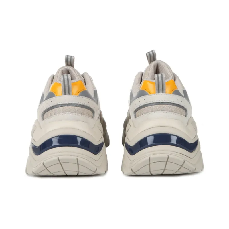FILA Retro Running Shoes White/Grey/Yellow-2