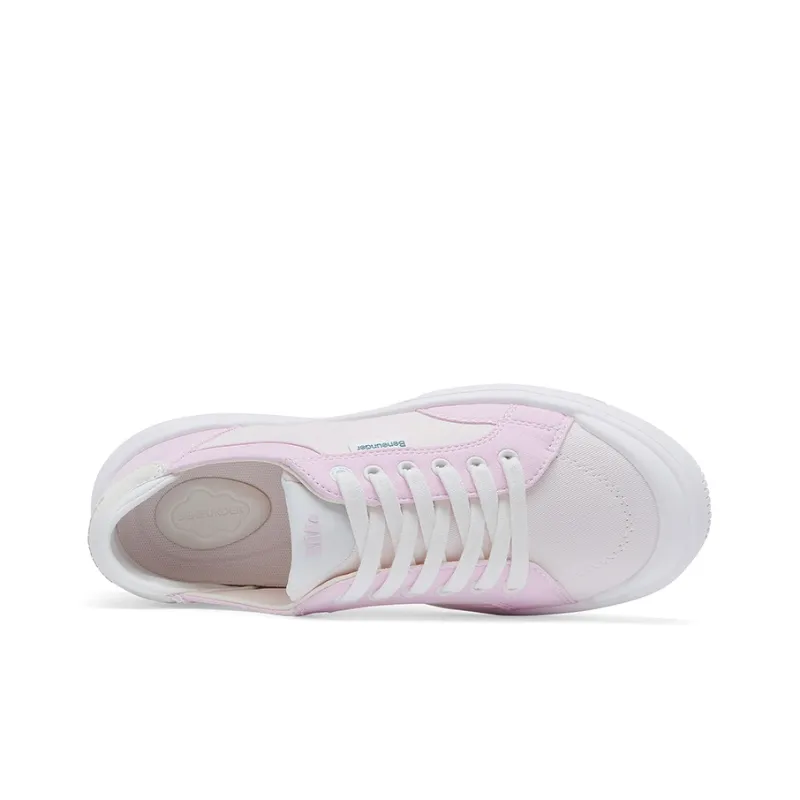 BENEUNDER Street Travel Abrasion Resistant, Lightweight, And Breathable Low Top Canvas Shoes Women's Light Begonia Pink-2