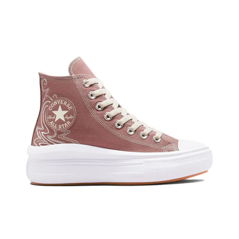 Converse Chuck Taylor All Star Move Platform Hi Western Embroidery Saddle Women's-1