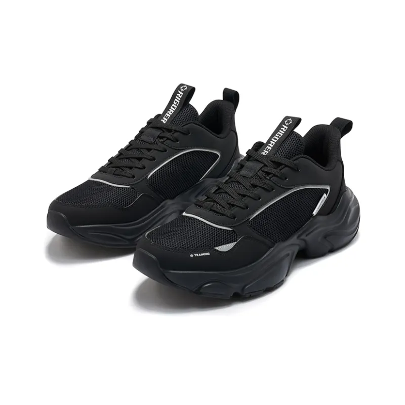 RIGORER Low Top Chunky Sneakers Men's Black-2