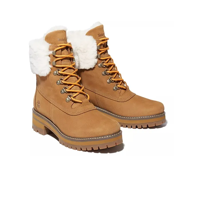 Timberland Women's Courmayeur Valley 6 Inch Shearling Boot 'Brown'-3