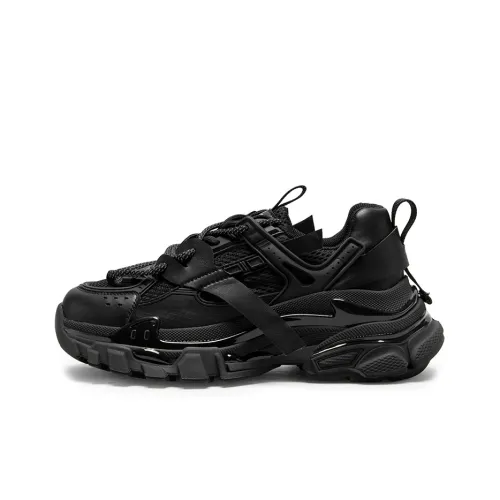 C°BANNER Chunky Sneakers Women's Low-Top Black