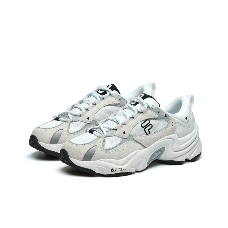 FILA FUSION Cushioned Slip Resistant Abrasion Resistant Low Top Chunky Sneakers Men's FILA White-1