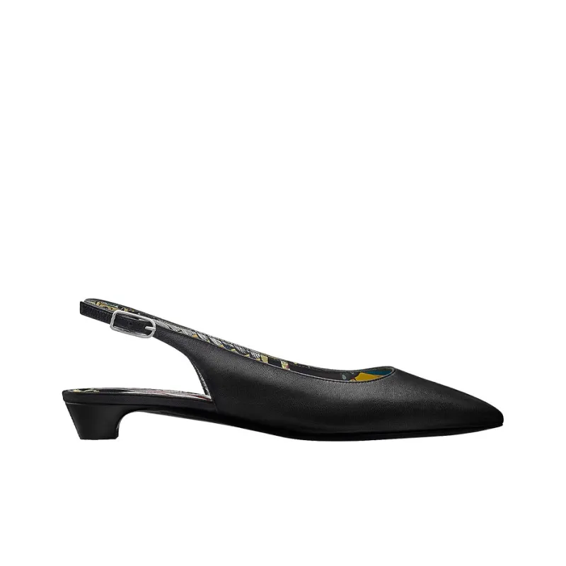 HERMES Albane Fantaisie Botanique Women's Casual Shoes Women's Black-1