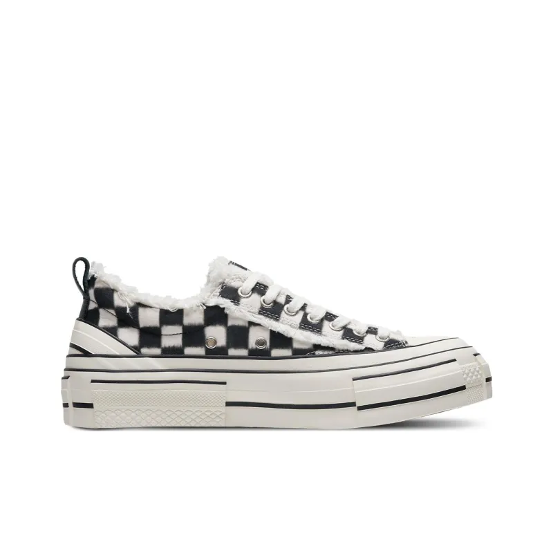 VESSEL G.O.P. LOWS PIXEL Anti Slip Wear Resistant Low Top Canvas Shoes Unisex Black White-1